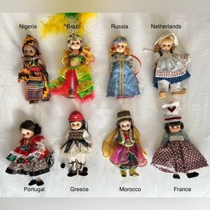 Madame Alexander International Dolls 8”